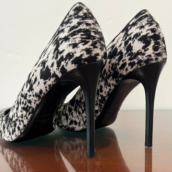 NIB Michael Kors Collection Gretel Speckled Pony Print Calf Hair Pump - Picture 15 of 16